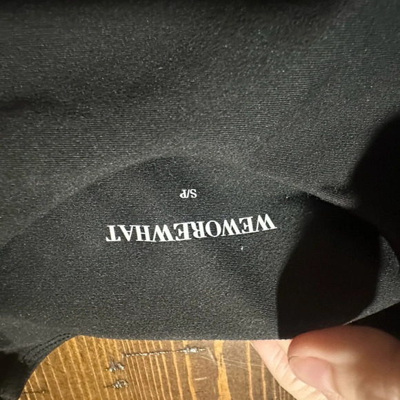 WeWoreWhat Black Racerback Sports Bra Black Size Small EUC - Picture 4 of 4